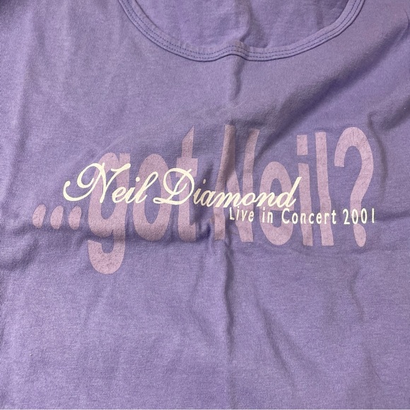 Rare HTF Neil Diamond Live Concert 2001 Shirt Women OS Anvil USA Single Stitch - Picture 2 of 6